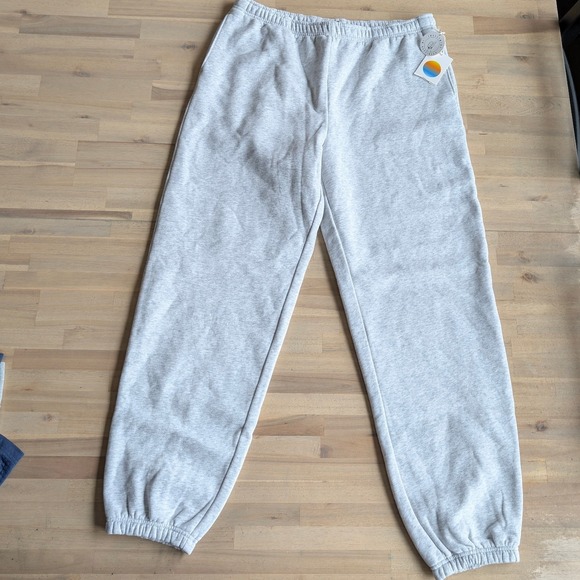 VUORI Men's Jogger Sweatpants Light Heather Gray Fleece Size Large NEW